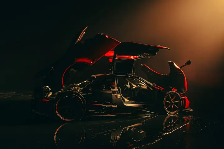 Pagani Huayra Imola a escala 1:18, foto 4